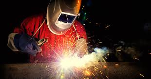 Steel fabrication work in progress